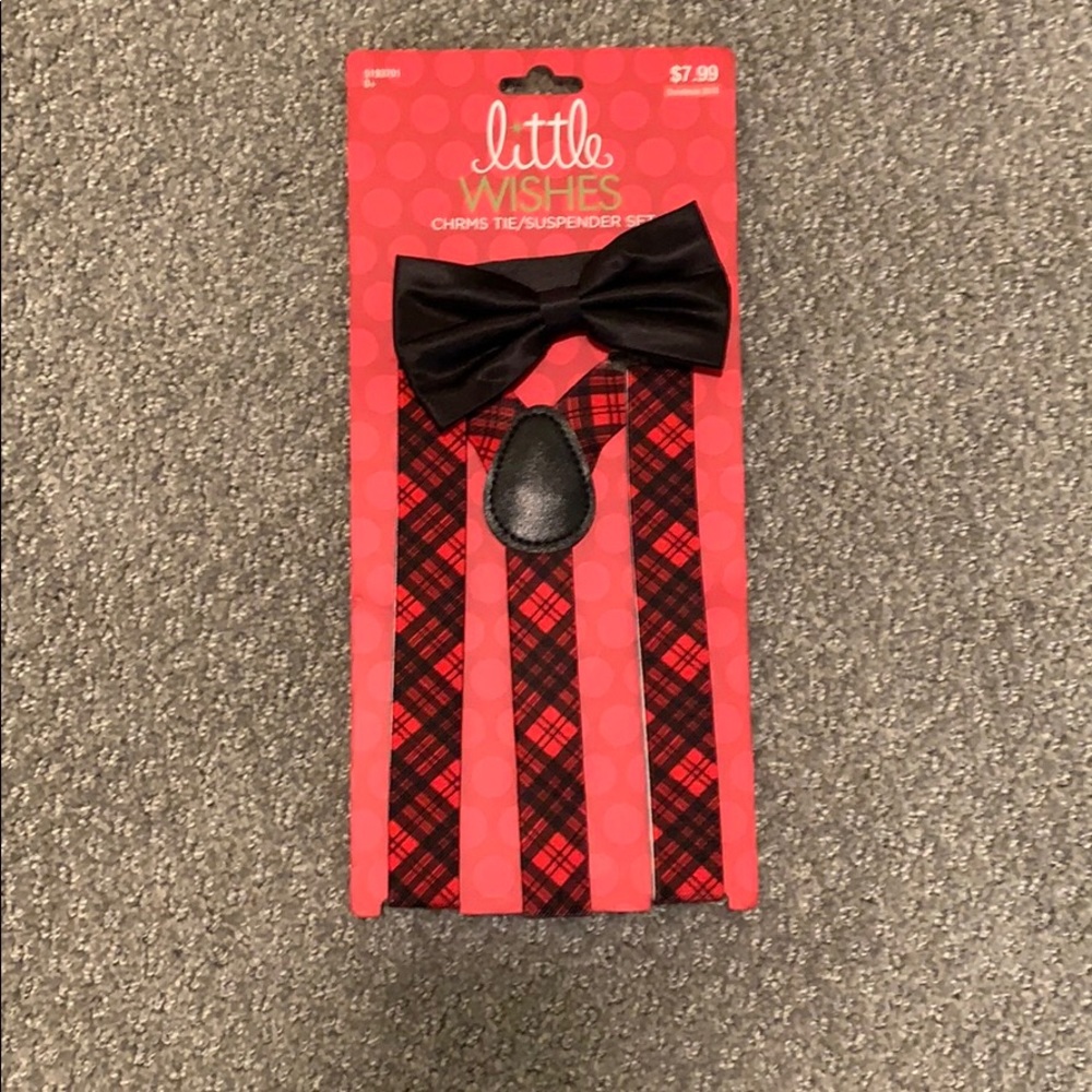 Tie and suspender set